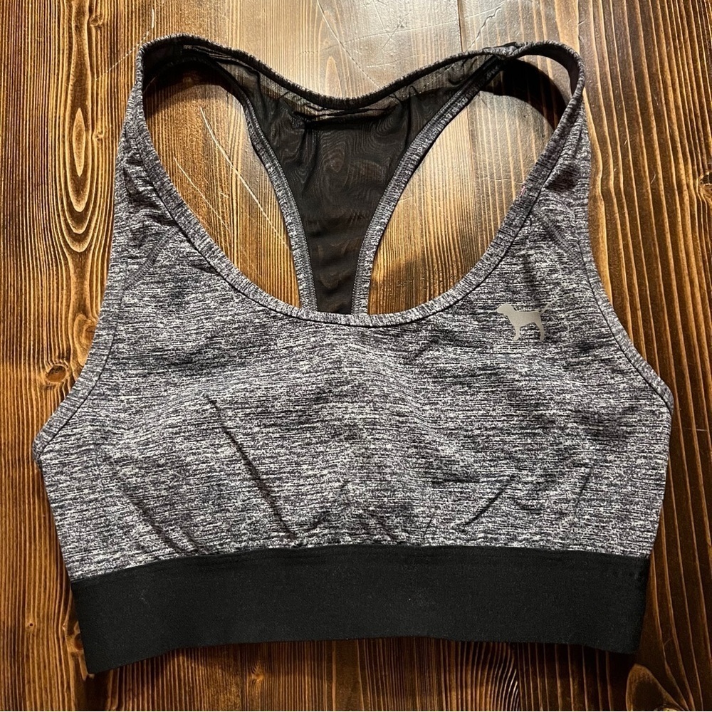 Victoria's Secret Pink Ultimate Sports Bra in Heather Gray
